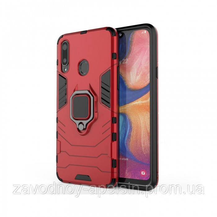 Samsung A20s A207 протиударний чохол Hybrid black Одеса - фото 1