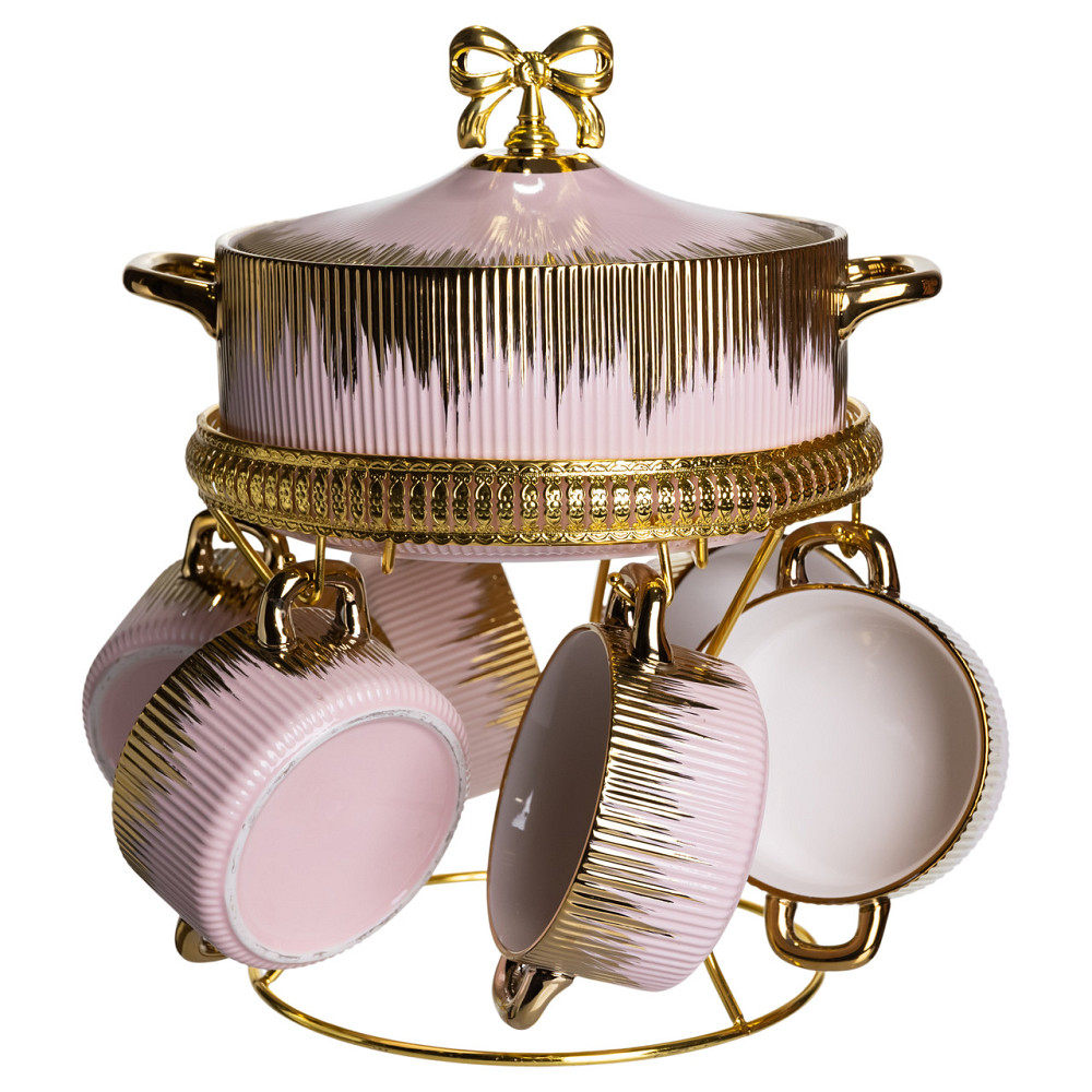 Yiwu Суповий сервіз на 6 персон супниця 2 (л) на підставці з бульйонницями 400 (мл) тарілки для Коломыя - изображение 3