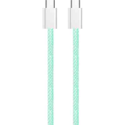 Дата кабель USB-C to USB-C 1.0m 60W 3.0А green ColorWay (CW-CBPDCC061-G) Винница