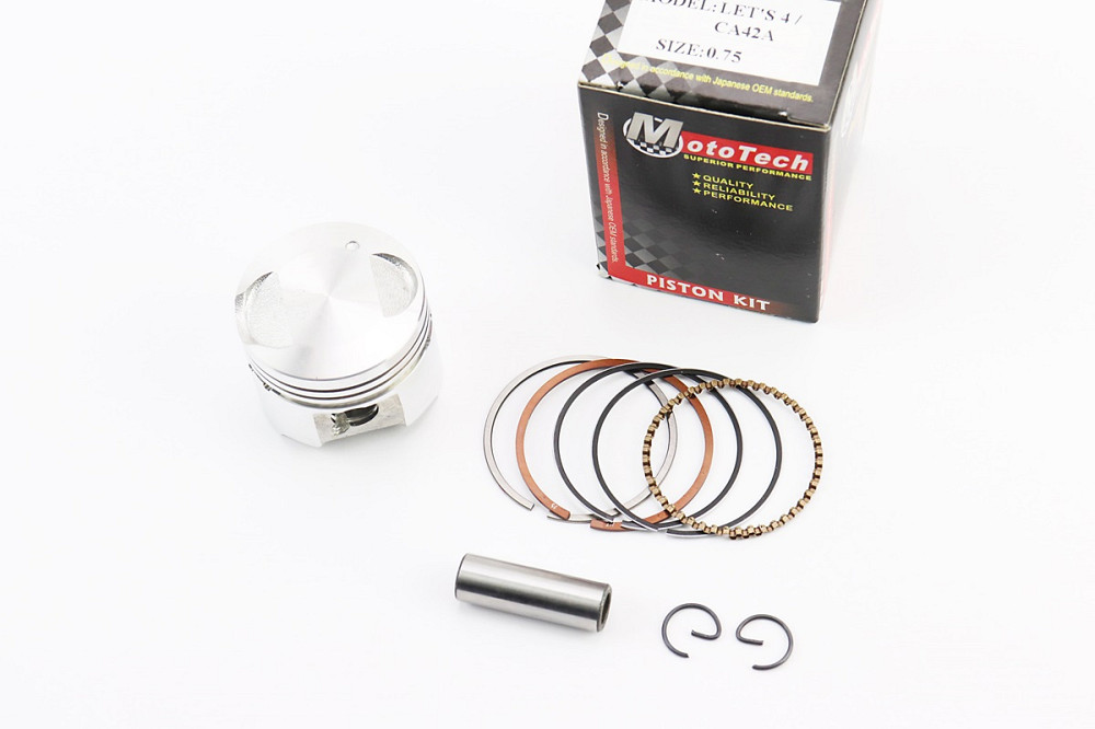 Поршень к-кт 4T Suzuki AD50/LET'S 50cc - 39мм + 0,75 (палець 10мм) Тайвань Киев - изображение 1