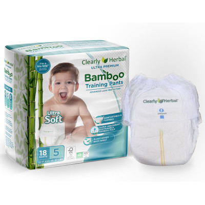 Подгузники Clearly Herbal Bamboo, розмір 5 (12-17 кг), 18 шт. (1125) Винница - изображение 1
