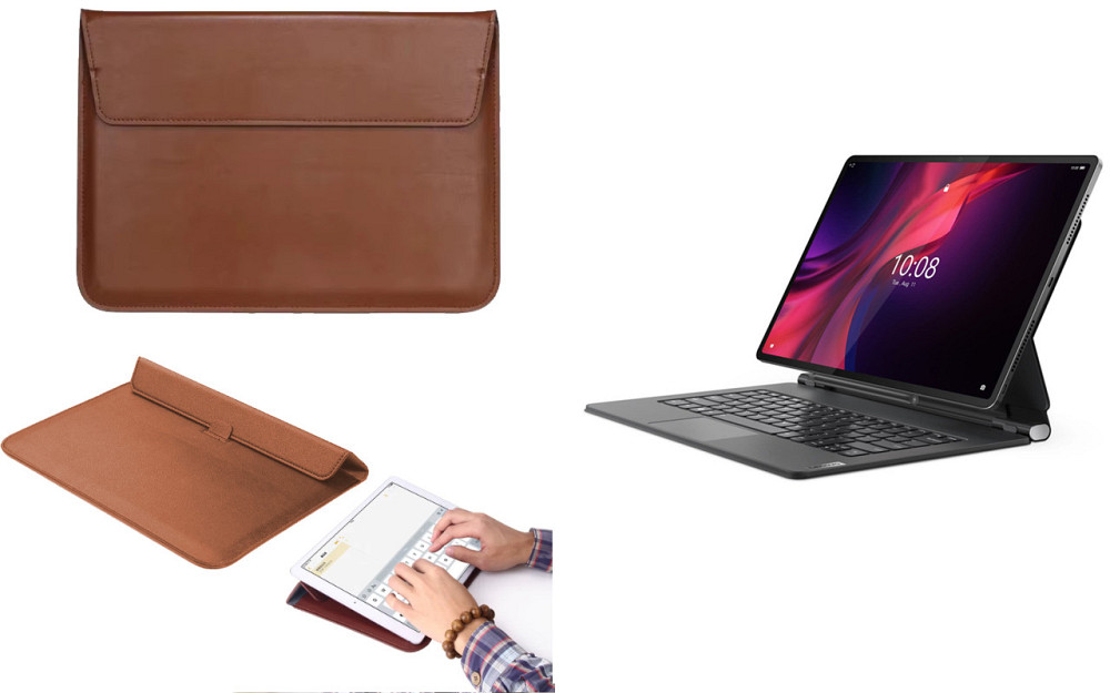Чохол-конверт VitoCase для Lenovo Tab Extreme, з функцією підставки для планшета Коричневий Київ - фото 1
