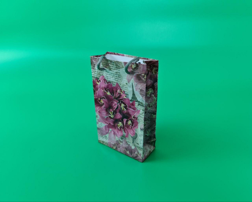 Пакет паперовий подарунковий малий 11/18/5 (арт М124) (12 шт.) Харків - фото 1