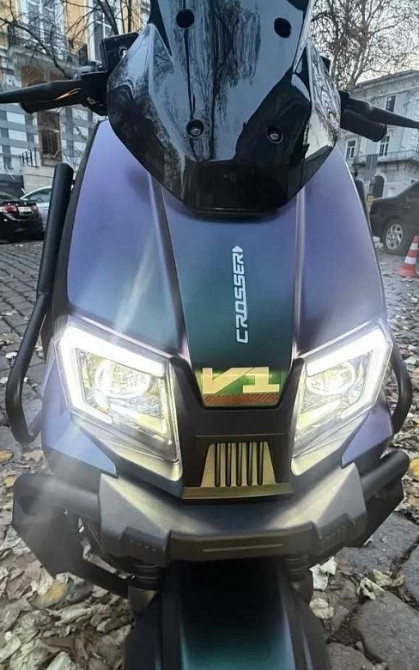 Электроскутер Crosser V1 2000W 72V/23Ah - Хамелион. Харьков - изображение 6
