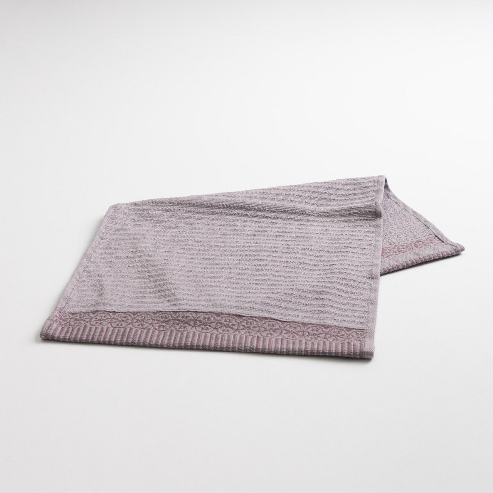 Махровий кухонний рушник з бордюром 30х50 см 400г/м2 GM Textile (Попелястий) Суми - фото 1