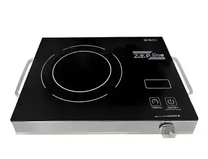 Настольная плита электрическая сенсорная инфракрасная одноконфорочная Zepline ZP-061 2200 Вт Коломия - фото 4