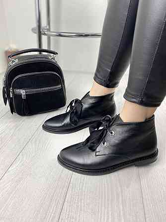 Черевики жіночі VALIENTE чорні натуральна шкіра 36р. (3245) Коломыя