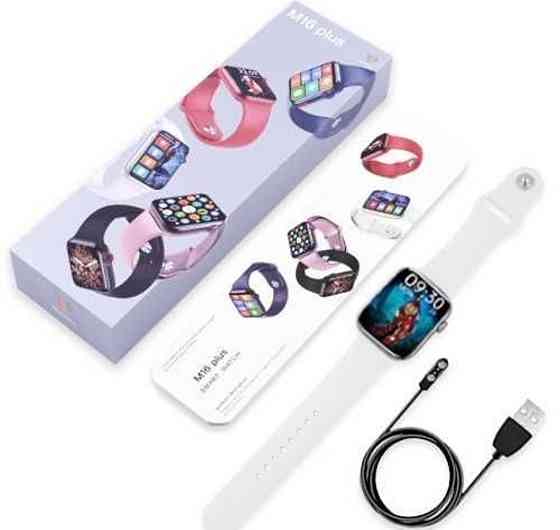 M16plus Смарт-часы M16+ Smart Watch 44mm Aluminium Трекер Умные Часы. Харьков