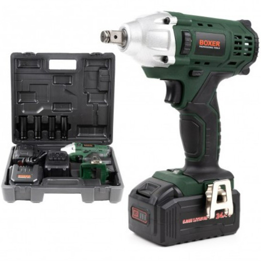 Гайковерт професійний акумуляторний 2400 об/хв Boxer SR-023 для автосервісу YB-75 Львів - фото 1