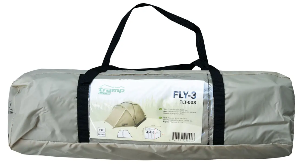 Палатка трехместная палатка Tramp Lite Fly 3 олива Киев - изображение 9