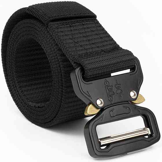 Ремінь чоловічий текстильний Vintage 20337 Чорний Київ