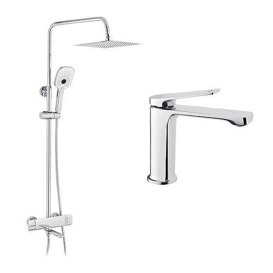 Набор 2 в 1 душевая система Kroner Makon-C063 + смеситель Makon-C010 Киев