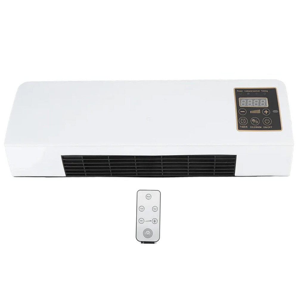 Настінний тепловентилятор з пультом, 1500 Вт, 3 режими / Настінний вентилятор / Тепловентилятор дуйка на стіну Київ - фото 8