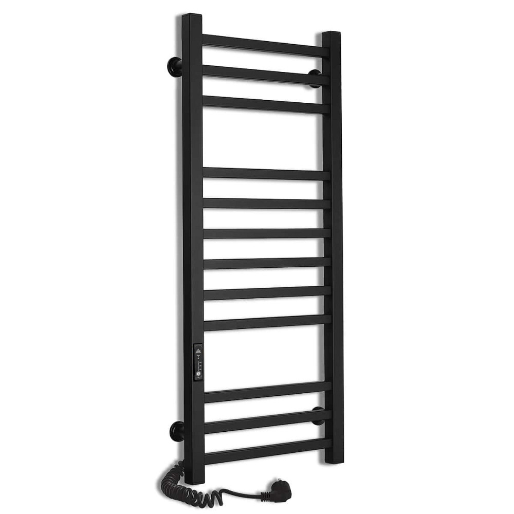 Електрична рушникосушка Laris Зебра Імідж ЧФЧ12 350Х900 Е чорна, ліве підключення Київ - фото 1