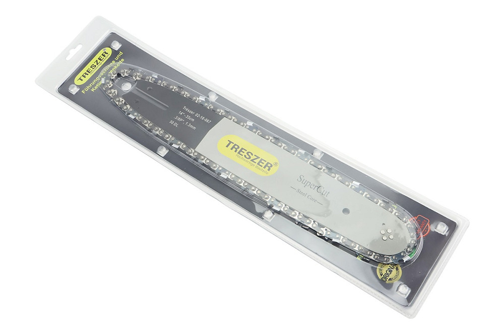 Шина 14"-1,3mm 3/8" 50зв L-39см + ланцюг 3/8"-1,3mm-50зв. квад. зуб, на блістері Бершадь - фото 1