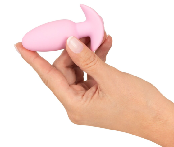Анальна пробка з вібрацією Vibrating Mini Butt Plug Rose Sex Aura Київ