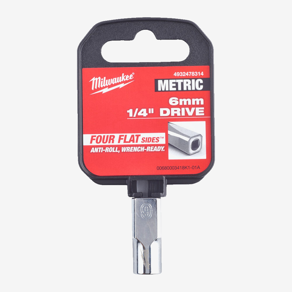 Головка хромированная метрическая 1/4'' MILWAUKEE, 6мм Одесса - изображение 2