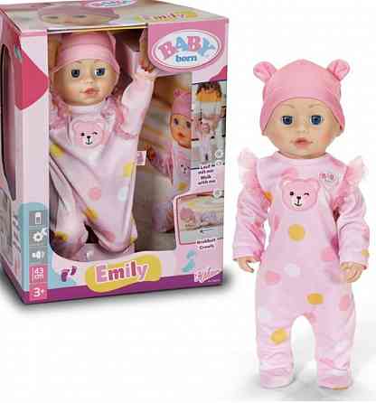 Емілі Emily Перші кроки Baby Born 43 см лялька, яка рухаєтся та повзає. Харків