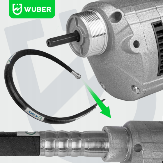 Вібратор для бетону 1300Вт Wuber (Польща) Київ