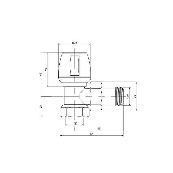 Кран радиаторный Icma 1/2