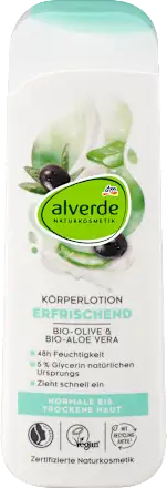 Alverde NATURKOSMETIK Bodylotion Olive und Aloe Vera 250 ml Лосьйон для тіла з оливкою та алое вера Львів - фото 1