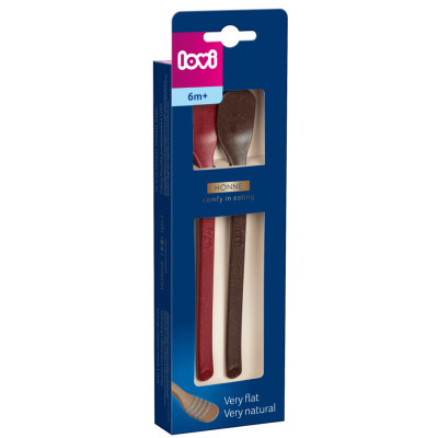 Набор детской посуды Lovi Tamarillo Первая ложечка для кормления 2 шт. (35/582_red) Винница - изображение 4