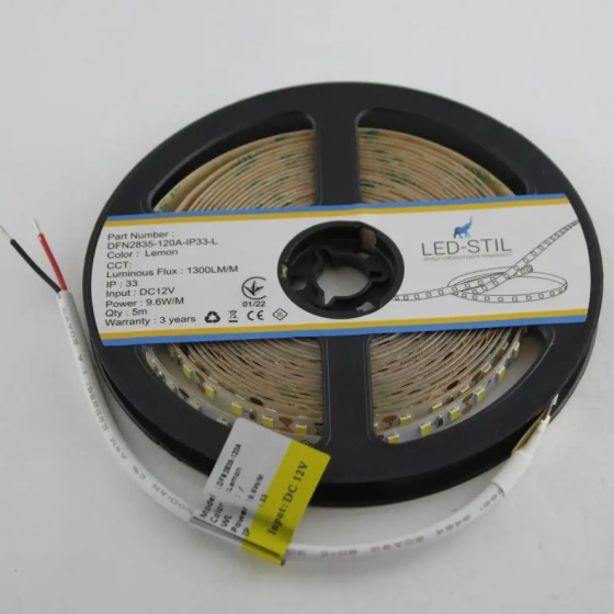 LED-STIL LED стрічка LED-STIL 9,6 W, 2835, 120 шт, IP33, 12V, лимонний колір світіння Коломия