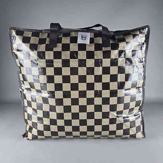 Сумка господарська, поліпропіленова, з кольоровим малюнком No3 Шахи+круги (50x34x22) (1 шт.) Харків