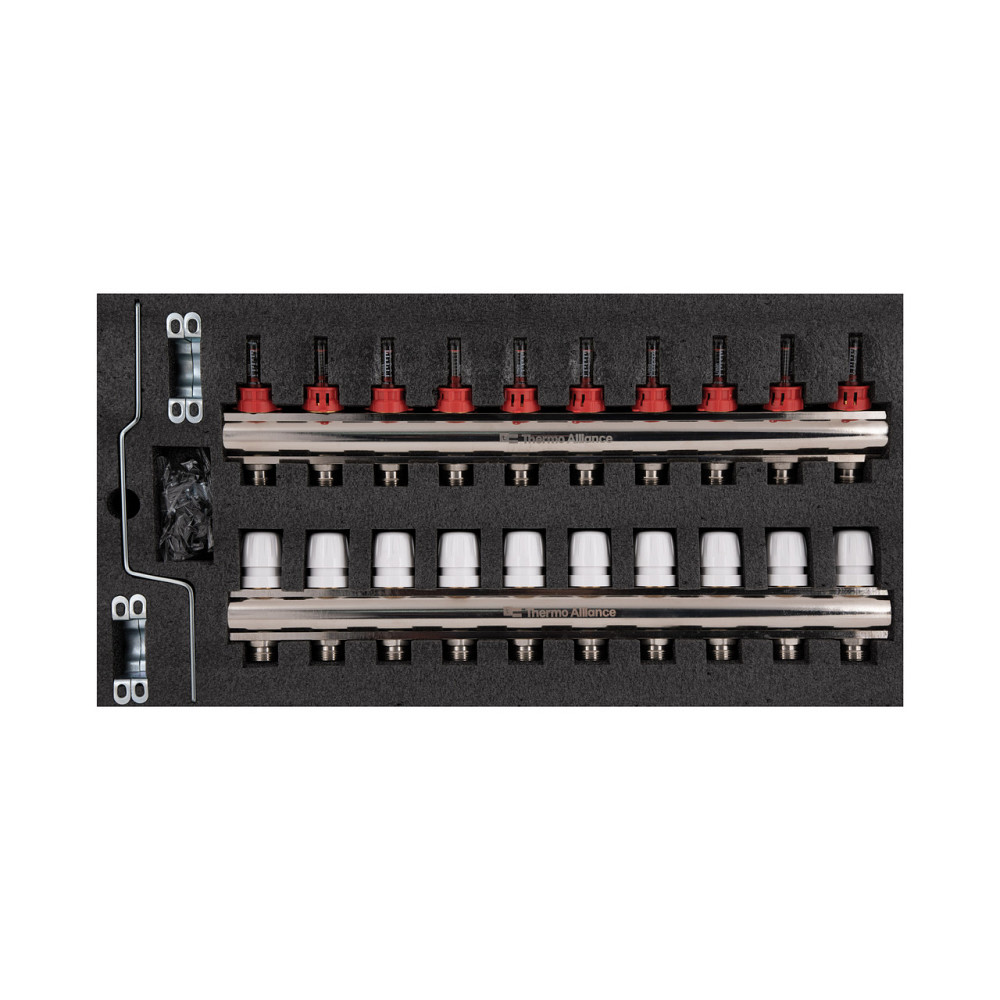 Колектор із витратомірами Thermo Alliance Standart 1" 10 виходів SD235W10 Київ - фото 10