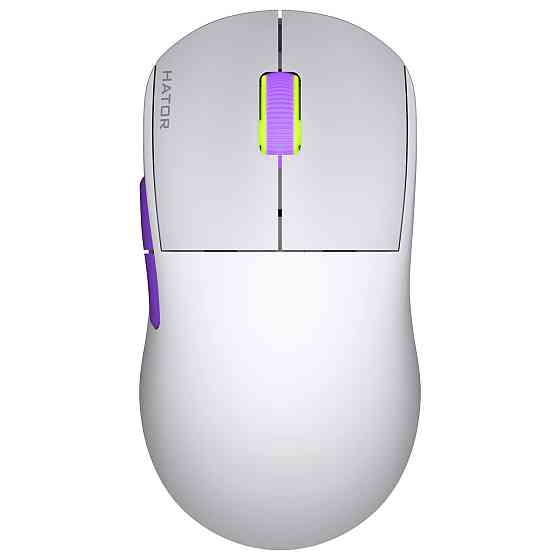 Миша бездротова Hator Quasar 2 Ultra 4K Wireless White/Lilac (HTM571WL) Біло-фіолетовий Харьков