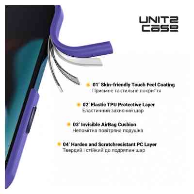 Чехол для мобильного телефона Armorstandart UNIT2 Apple iPhone 14 Lavander (ARM69942) Винница