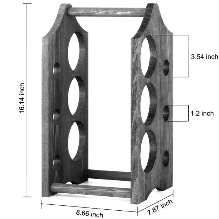 Настольная винная полка 