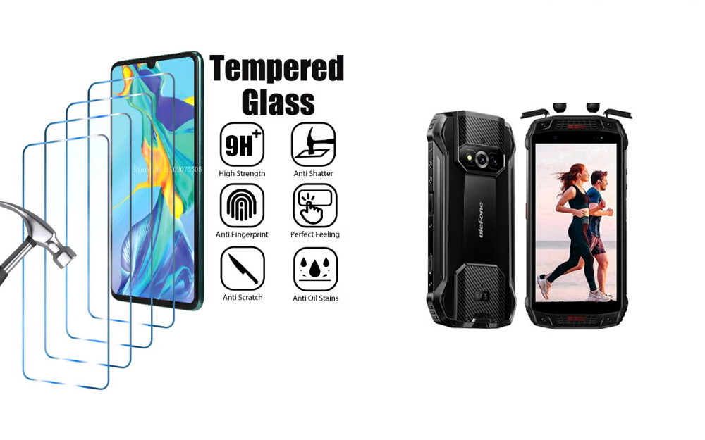 Захисне скло ArmorGlass для Ulefone Armor 15 – стійке до подряпин та ударів Київ - фото 1