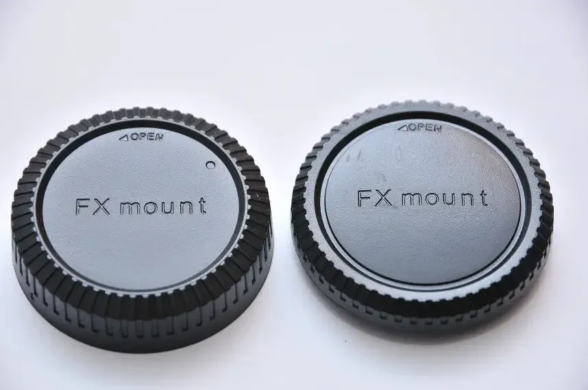 Комплект задней крышки камеры и крышки объектива Micro 4/3, защита от пыли и царапин черная, заглушка байонета Киев - изображение 4