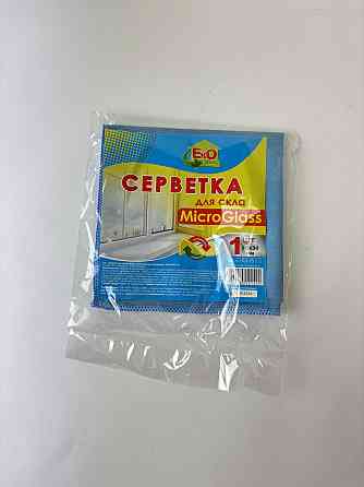 Серветка з мікрофібри для скла 1 шт TM Eco Plus 30*30 см Гостомель