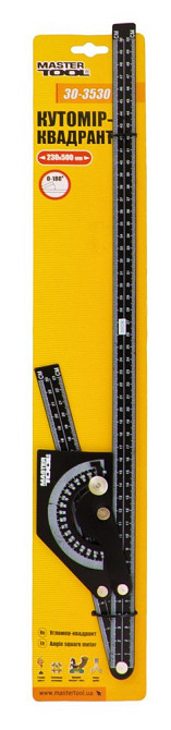 Угломер-квадрант MASTERTOOL 500х230 мм 30-3530 Ровно - изображение 2