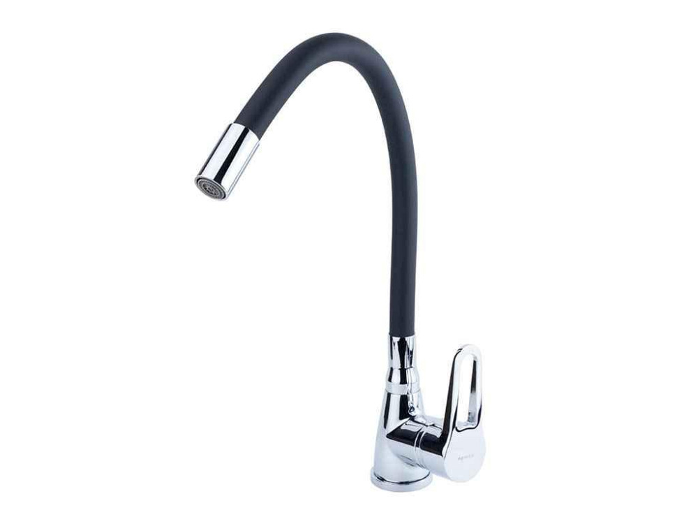 Змішувач HL Ø35 для кухні гусак силіконовий на гайці (9734120) ТМ AQUATICA Solmir Київ - фото 1