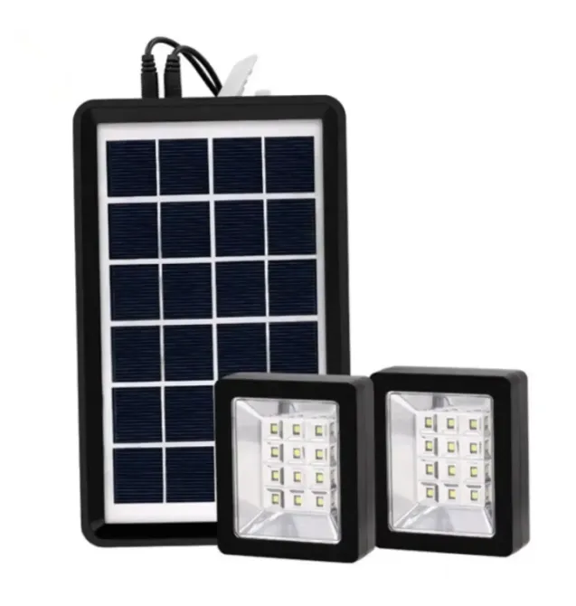 Портативная солнечная система EP-05 3в1 6v3w, Led лампы х2, powerbank Коломия - фото 3