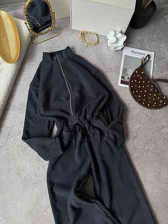 Женский теплый повседневный комбинезон из двухстороннего флиса Графит, 48/52 Одесса