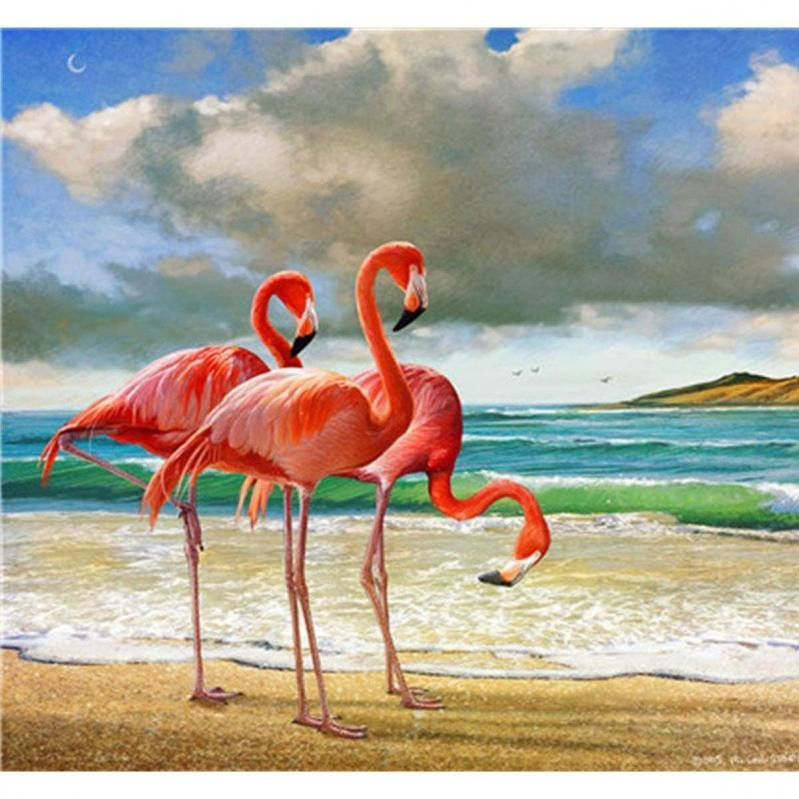 Алмазна мозаїка SANTI "Рожевий фламінго", 30*40см, шт Київ - фото 1