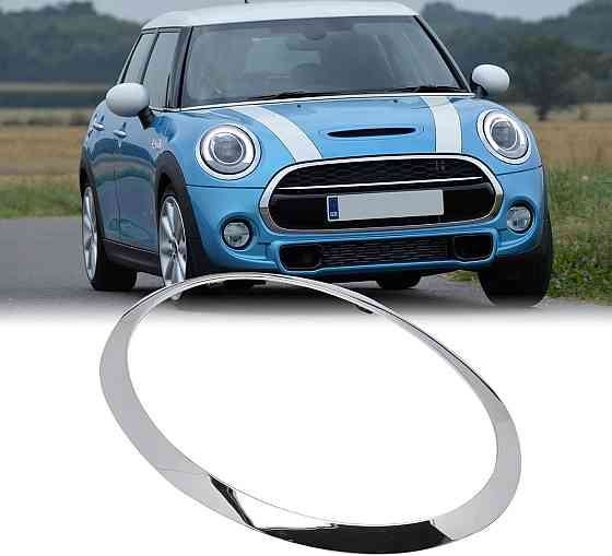 Накладка на фару для MINI Cooper F55 F56 F57 2014–2021, сріблясті, рамка 2 шт 51137300631 5113730063 Київ