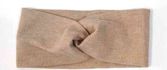 Повязка женская модная темно-бежевая Киев