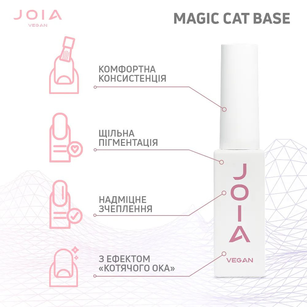 Камуфлирующая база для ногтей Magic Cat Base 04 Sparkle nude JOIA vegan 8 мл Киев - изображение 15