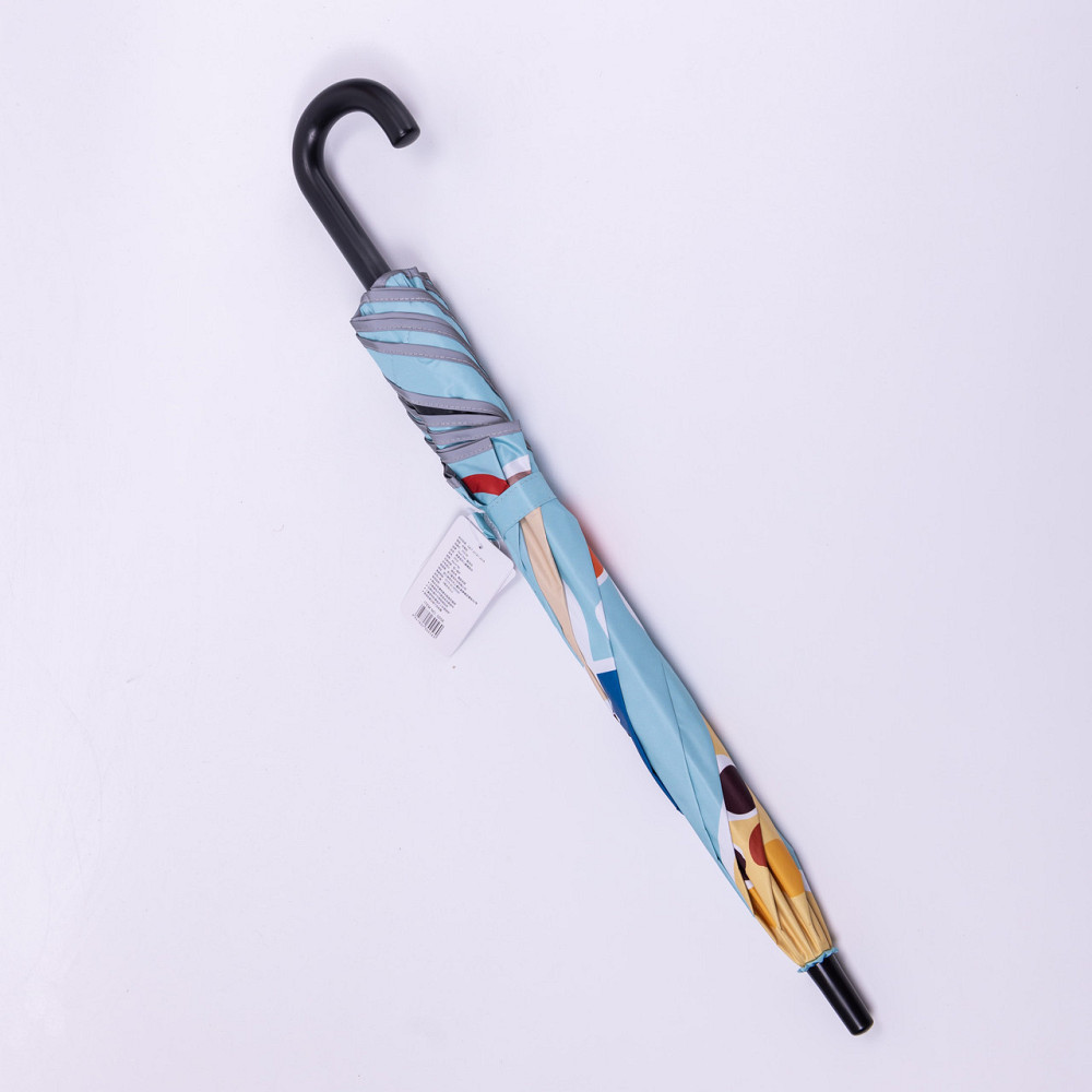 Дитячий механічний зонт з принтом, 90 см, голубий Київ - фото 1