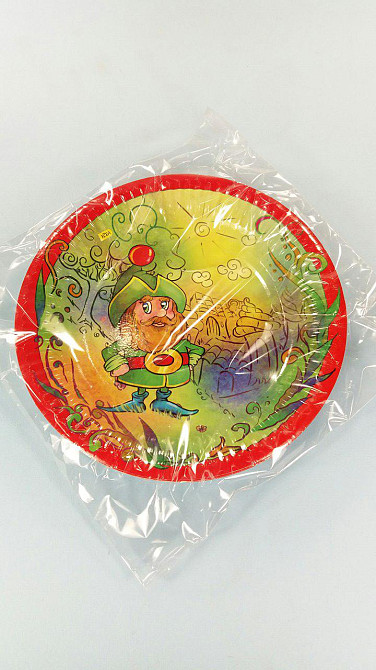 Тарілка паперова 19см"Гном" 10шт (1 пач.) Харків - фото 1