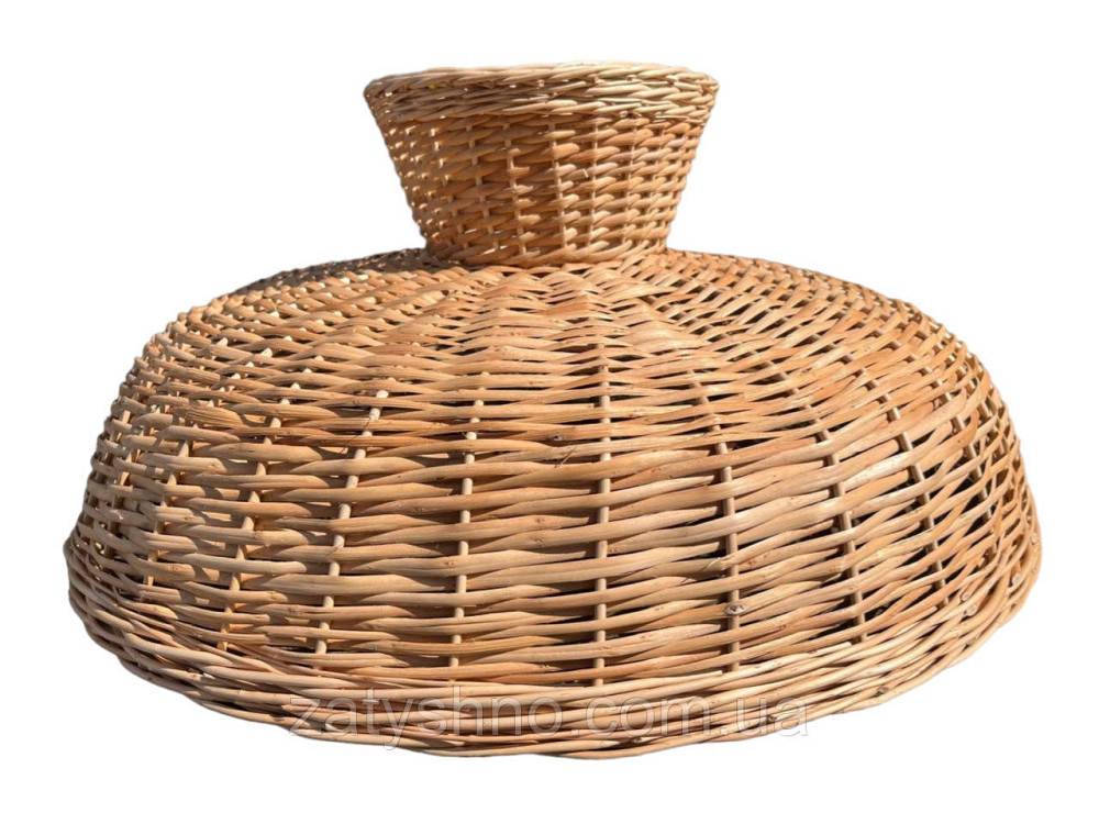 Люстра плетена широка кругла з лози Київ - фото 3