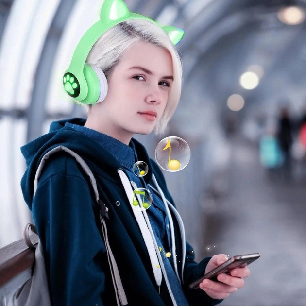 Наушники накладные cat Cat VZV 23M Детские блютуз наушники Стерео с кошачьими ушками AB-94 Львов - изображение 2