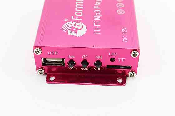 АУДІО-блок (МРЗ-USB / SD, FM-радіо, пультДУ, сигналізація) + колонки 2шт (сині) Київ