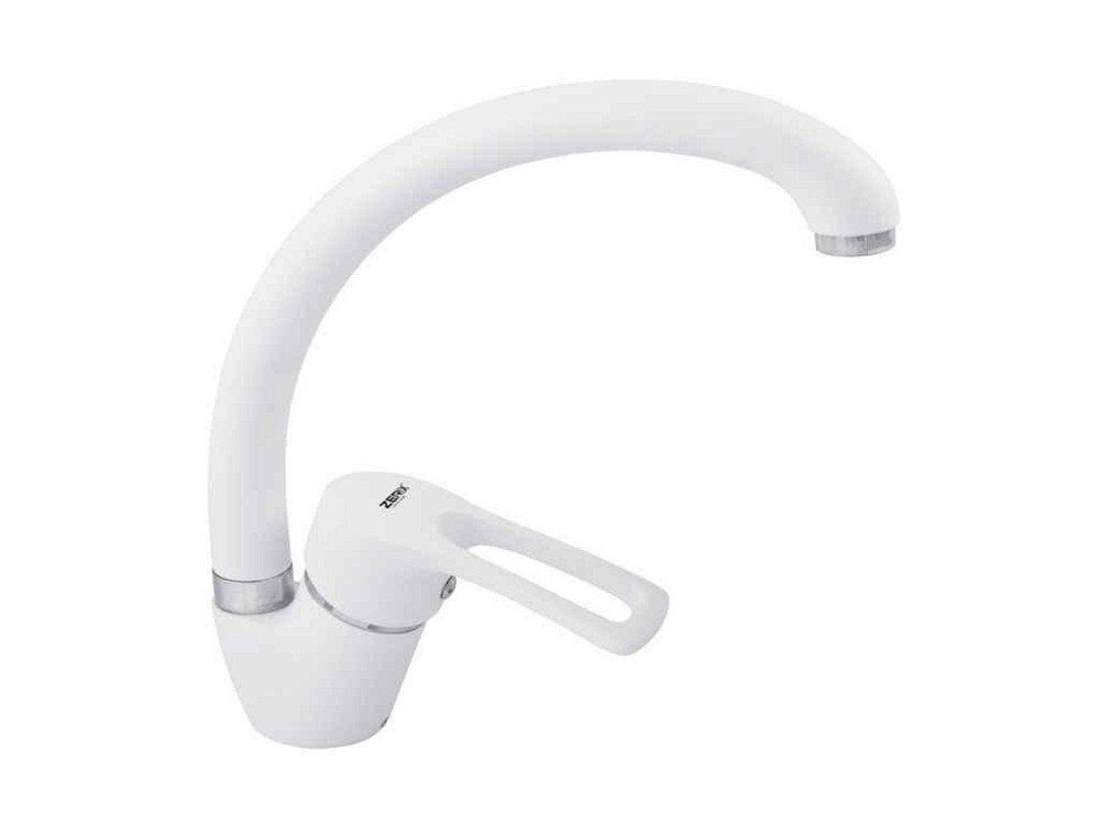 Смеситель для кухни на мойку Белый YUB 181 WHITE ТМ ZERIX Solmir Киев - изображение 1