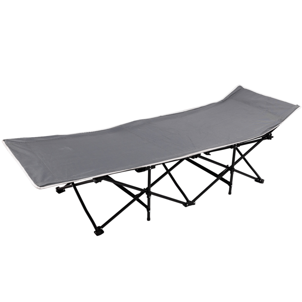 Yiwu Ліжко розкладне туристичне 190х70х44 см лежак розкладачка розкладачка складна Сірий SJ-003 Коломыя - изображение 1